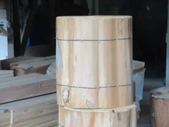 【送料無料】日本ミツバチ用 丸胴式巣箱材メタセコイア  40cm(高)×約20cm〜23cm(内径)