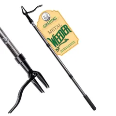 Grampa's Weeder スタンドアップウィードプラーツール ヘビーデューティースチールハンドル付き [ブラック] 新着