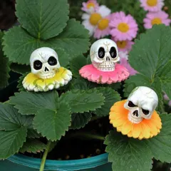 【期間限定】新品未使用 ハロウィン花壇スティック ハロウィン装飾品 ガーデン庭園盆栽用ゴースト 3 点セット