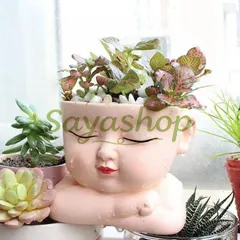 新品未使用 小人形植木鉢 レジン工芸品 多肉植物用植木鉢 室内家庭用?庭園花壇装飾品 アウトレット
