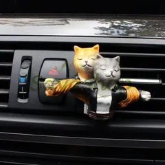 【送料無料】新品未使用 モンスターカップル 直供 タイタン猫美女 & 吸血鬼アート風 車載用輸出向け芳香剤装飾