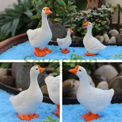 新品未使用 屋外新品 リアル 3 点セット レジン製花壇芝生用ミニ景観装飾 アート風動物彫刻 アウトレット