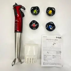 【激安】T-fal ティファール クリック＆ミックス プラス ルビーレッド スティックミキサー HB865GJP