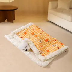 中古 ペットブランケット XLサイズ 犬用毛布 猫用毛布 くま柄 ボア素材 厚手 秋冬用 あったか 防寒 ペットマット トイプ 即納