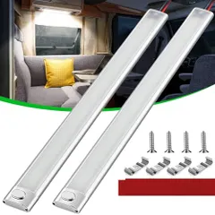 【送料無料】K◆車室内灯 車用ルームランプ 車内ledライト DC12V-85V 168連40cmLED室内灯 軽自動車 トラック 