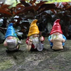 【激安】新品未使用 新品 アート風花壇庭園装飾品 彫刻景観アクセサリー レジン製ドワーフ妖精 メーカー卸売