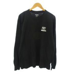 ネイバーフッド NEIGHBORHOOD × M&M コラボ Tシャツ ロゴ 両面プリント 長袖 M 黒 ブラック 1016