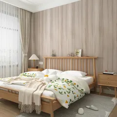 【激安】壁一面をおしゃれに変えるリメイクシート 壁紙シール 幅120cm 7.5m巻 ベージュ木目 粘着タイプで賃貸DIYにも 