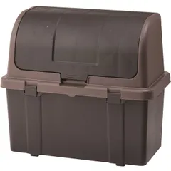 【激安】屋外でも使いやすい220L大型ゴミ箱 ダストボックス リッチェル 屋外ストッカー 2個セット 片手で開閉 ブラック キッ