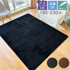 中古 軽量で洗えるからいつでも清潔 ラグ マット 約180×230cm 3畳 オールシーズン ストライプ柄 ウォッシャブル 絨 即納
