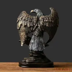 【新品未開封未使用】置き物 オブジェ イーグル 鷲 ワシ 凛々しい 鳥 羽根 セール