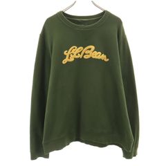 L.L.Bean エルエルビーン 長袖 スウェット トレーナー XXL カーキ 裏起毛 アウトドア ビックサイズ メンズ 古着