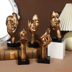 【新品未開封未使用】芸術的なタッチの置物、5個入り 置物です カントリー風 ガーデンオブジェ 新築祝 プレゼント 置き型 送料無料