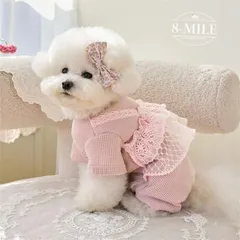 【期間限定】送料無料 犬 服 犬服 犬の服 つなぎ ロンパース カバーオール オーバーオール パーカー トレーナー スウェット 長袖