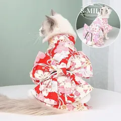 送料無料 犬服 犬のゆかた ペット ゆかた 犬 猫 浴衣 服 ワンピース 春 夏 かわいい 夏祭り 花ゆかた 犬 服 犬｜在庫あり