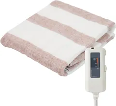 【激安】【新着商品】電気毛布 敷き 電気敷毛布 130×80cm シングル 洗える ダニ対策機能 温度調節機能 ホワイト×ベージ