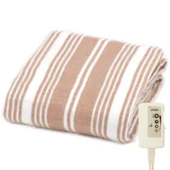 【送料無料】ライフジョイ 電気毛布 日本製 敷き ロング シングル ブラウン 180×80cm 洗える 省エネ 暖房エリア強化 JC