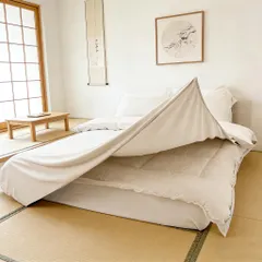 【即納】掛け布団カバー シングル ロング 【洗いざらし & 柔らかい】肌に優しい 静電気防止 オールシーズン 布団カバー 着脱簡