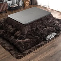 【期間限定】タンスのゲン こたつ 3点セット 長方形 120×75cm とろける肌触り こたつ布団 こたつテーブル 高さ調整 611
