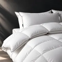 羽毛布団 シングル MAZOT 掛け布団 冬用 ダックダウン90% 洗える 綿100％ 軽量 150×210cm -5℃ 新着