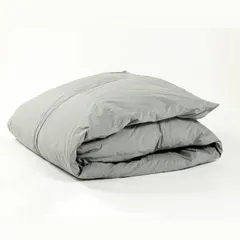 【即納】【洗えるダウンケット・日本製】羽毛肌掛け布団 シングル 150×210cm ダウン90% 0.3kg 立体キルト グレー