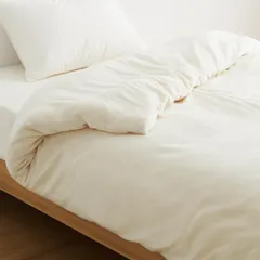 クモリ(Kumori) 掛け布団カバー 極暖 セミダブル フランネル 持続温感 毛布タッチ あったか 冬用 吸湿発熱 静 新着