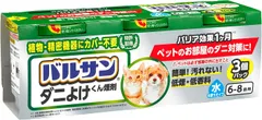 【送料無料】【数量限定】バルサン ダニよけ くん煙剤 ペットのお部屋用 (6~8畳用) 6ｇ×3個パック /植物・精密機器カバー不要