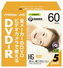 【期間限定】Victor ビデオカメラ用8cmDVD-R HG 両面録画用 5枚 VD-R60J5 