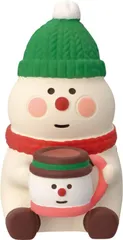 【人気商品】デコレ concombre コンコンブル クリスマス 飾り 置物 オブジェ ぽっちゃりスノーマン ココア ぽ 新着