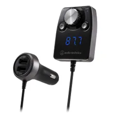 オーディオテクニカ AT-FMR5BT BK Bluetooth FMトランスミッター 本体分離型 141ch スマホ充 セール