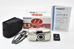 【激安】■ 美品 ■ オリンパス　OLYMPUS μ[mju:]-III 120《動作確認済・元箱・説明書・ケース・リモコン付》