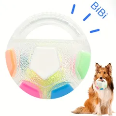 【犬用おもちゃ】サッカーボール型 TPR素材 14cm 頑丈 耐久性 投げる ドリブル インタラクティブ ペットトイ 1 新着