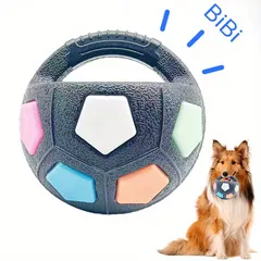 【犬用おもちゃ】サッカーボール型 TPR素材 14cm 頑丈 耐久性 投げる ドリブル インタラクティブ ペットトイ 1｜在庫あり