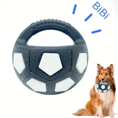 【即納】【犬用おもちゃ】サッカーボール型 TPR素材 14cm 頑丈 耐久性 投げる ドリブル インタラクティブ ペットトイ 1
