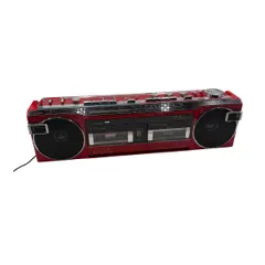 ■ SANYO サンヨー MR WU4MKII R レッド ダブルカセットレコーダー ラジカセ 昭和レトロ,295272 送料無料