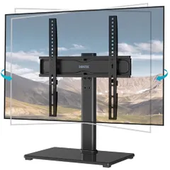 【期間限定】☆新品☆BONTEC テレビスタンド ロータイプ 24?60インチ対応 卓上式 首振り±50° 高さ調整 耐荷重45kg
