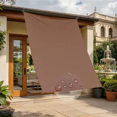 中古 ☆新品☆日除け シェード 屋外 3mx3m - 防水 撥水加工 サンシェード ベランダ 庭 野外 雨よけ 400D ポリ 即納