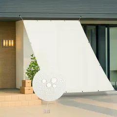 【激安】☆新品☆LOVE STORY 撥水シェード 2x2m クリーム 雨よけ 防水 日除けシェード 日よけ サンシェード 98