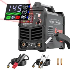 ☆新品☆GZ GUOZHI 溶接機 100v 200V 兼用 半自動 145A アーク溶接 ノンガスワイヤー溶接 1台2｜在庫あり