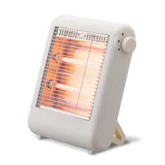 中古 ドウシシャ 電気ストーブ 運転調節2段階（強・弱） 転倒OFFスイッチ サーモスタット 消費電力600W ホワイト DS 即納