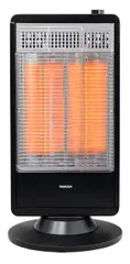 【激安】[山善] 遠赤外線 カーボンヒーター (900W/450W 2段階切替) 自動首振り機能付 ブラック DC-S097(B
