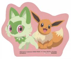 중고 シール・ステッカー イーブイ＆ニャオハ ステッカー 「ポケットモンスター 잠만보 といっしょ キャンペーン in NAMCO」 ナムコ 쿠지 ステッカー賞