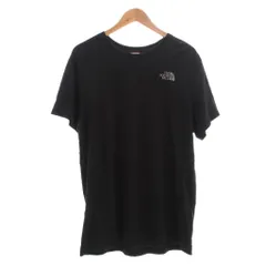 ザノースフェイス THE NORTH FACE Tシャツ ロゴプリント 半袖 L 黒 ブラック ピンク /SX ■GY0 送料無料