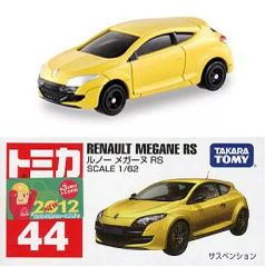 중고 トミカ 1/62 ルノー メガーヌRS イエロー 赤箱 「トミカ No.44」