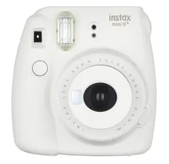 中古 FUJIFILM インスタントカメラ チェキ instax mini8プラス 接写レンズ・純正ハンドストラップ付き バニ 即納