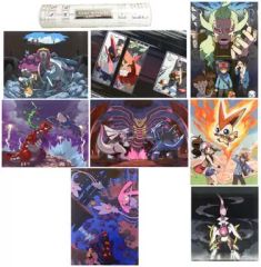 중고 ポスター アニメ A3ポスターセット 8枚組 Game Artworks by GAME FREAK 「ポケットモンスター」 포켓몬 センター限定