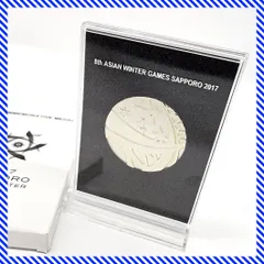 保管品 第8回アジア冬季競技大会 2017年 札幌 記念メダル 5cm 81g 銅製 ケース 外箱付き 送料無料