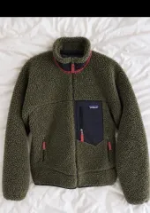 patagonia フリース ジャケット カーキ S 送料無料