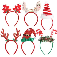 【新品】 [DERAYEE] クリスマス メガネ めがね カチューシャ 6個セット パーティー用品 大人 可愛い プレゼ セール