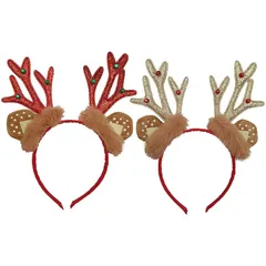 【激安】【新品】 [BEAUTY PLAYER] クリスマス カチューシャ2個セット 鹿の角 大人子供用 可愛い 髪飾り パーテ